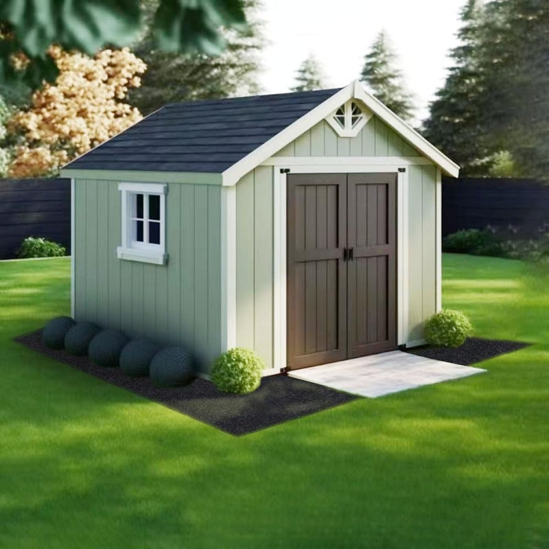 Ahpuhtan 10 x 10 FT Outdoor Storage Shed Mat, Waterproof Storage Shed Flooring Mat, Anti-Slip Patio Furniture Floor Scratch Prevention Mat, Dustproof Outdoor Carport Mat - Image 3